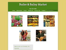 Tablet Screenshot of butlerandbaileymarket.com